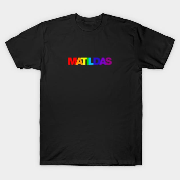 Matildas Rainbow T-Shirt by StripTees